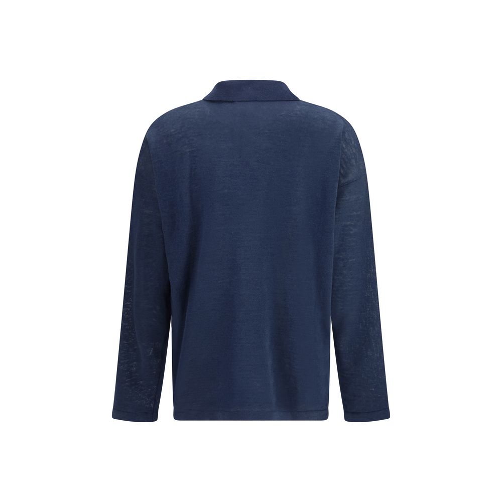 'S Max Mara Blue Linen Cardigan