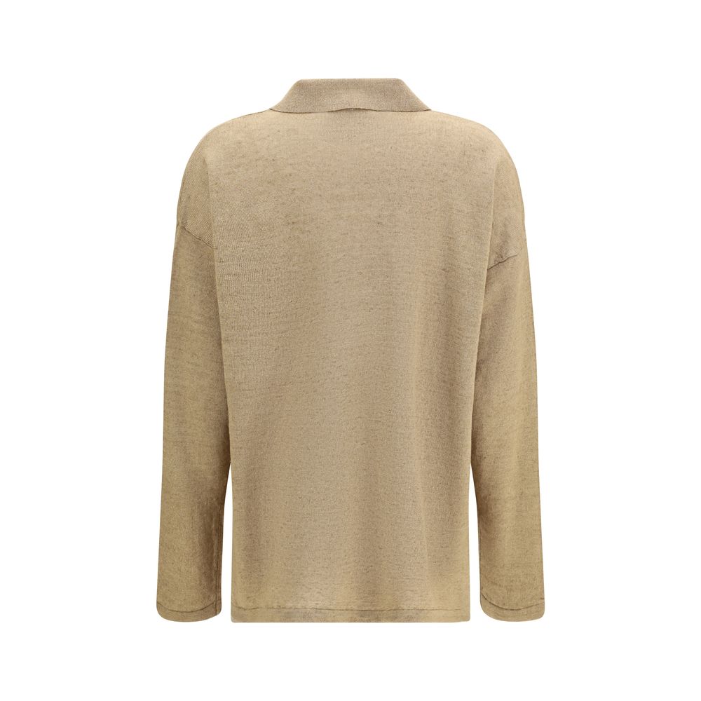 'S Max Mara Beige Linen Cardigan