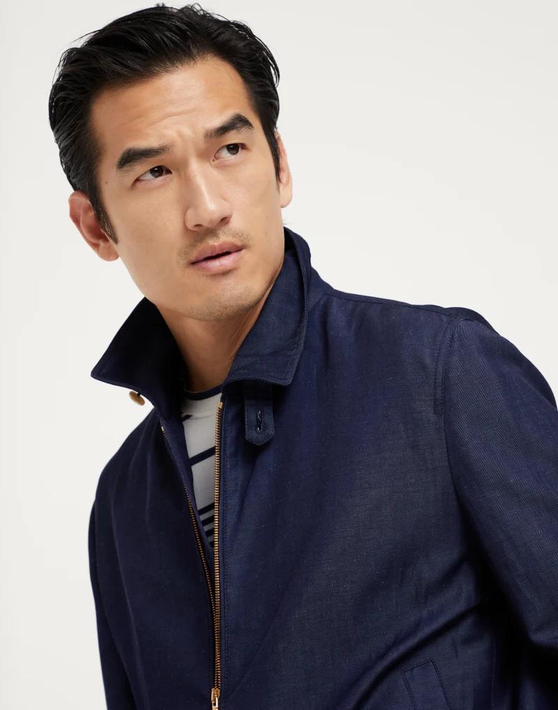 Brunello Cucinelli Blue Wool Bomber