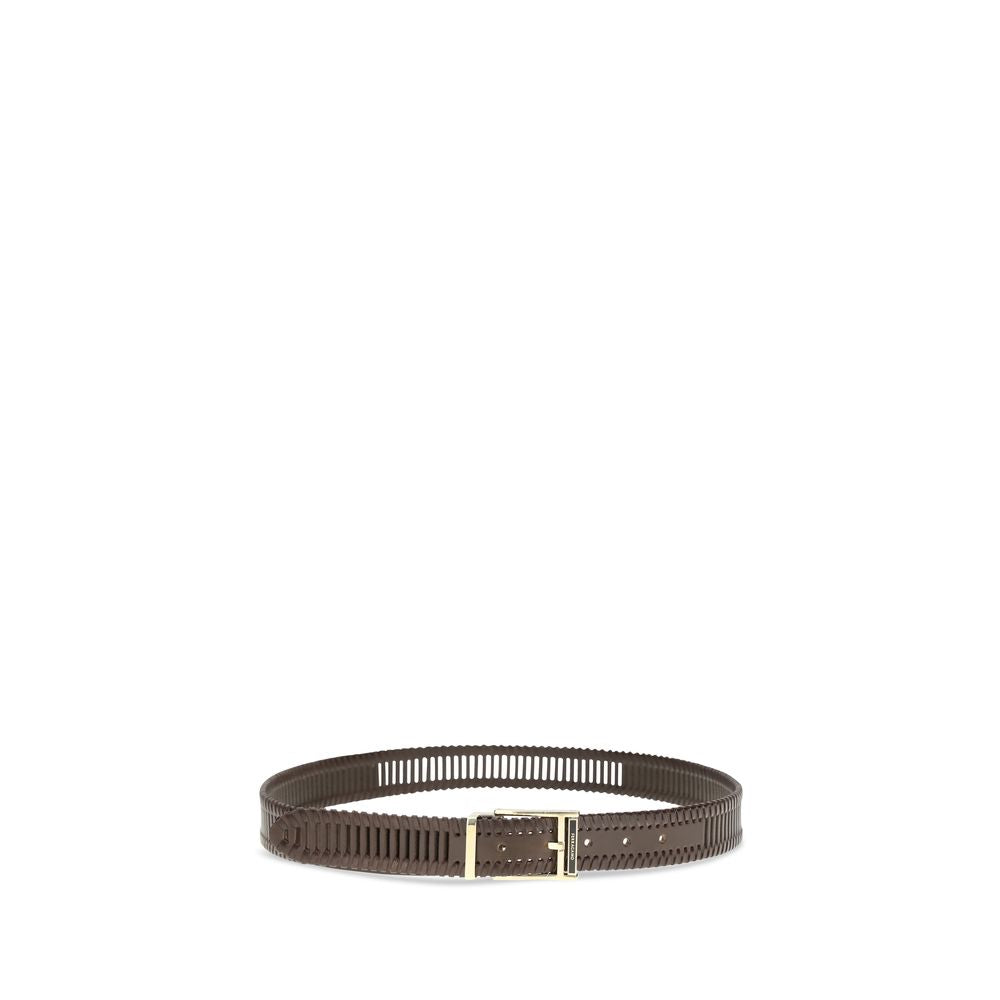 Ferragamo Brown Calf Leather Bos Taurus Regular Belt