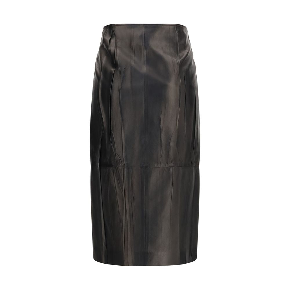 Ermanno Scervino Black Lamb Ovis Aries Aries Midi Skirt