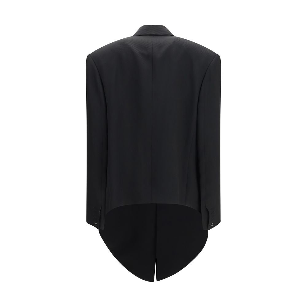 Calvin Klein Black Viscose Coat