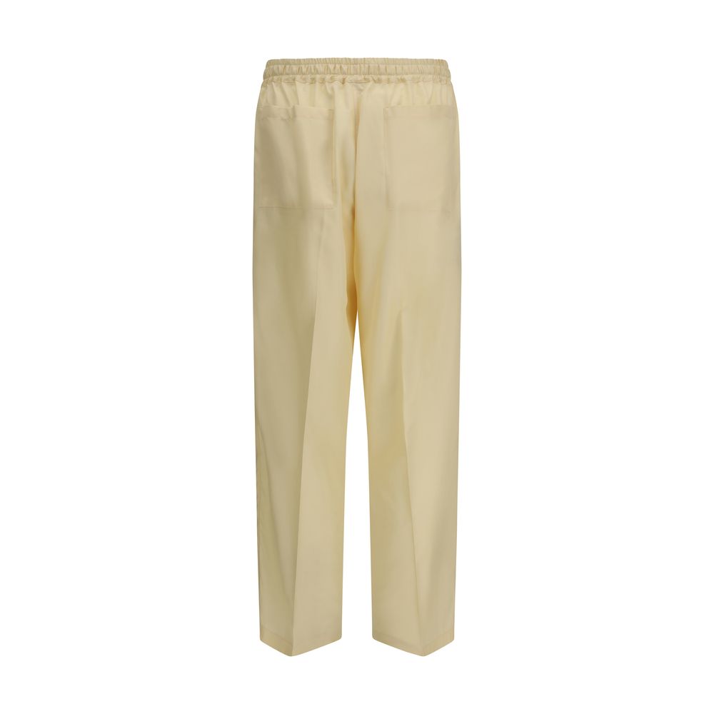 Umit Benan Bicolor Silk Pants