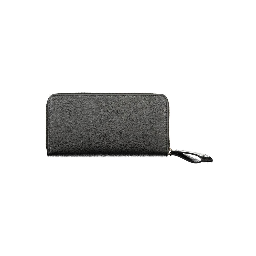 Mario Valentino Black Polyurethane Women's Wallet