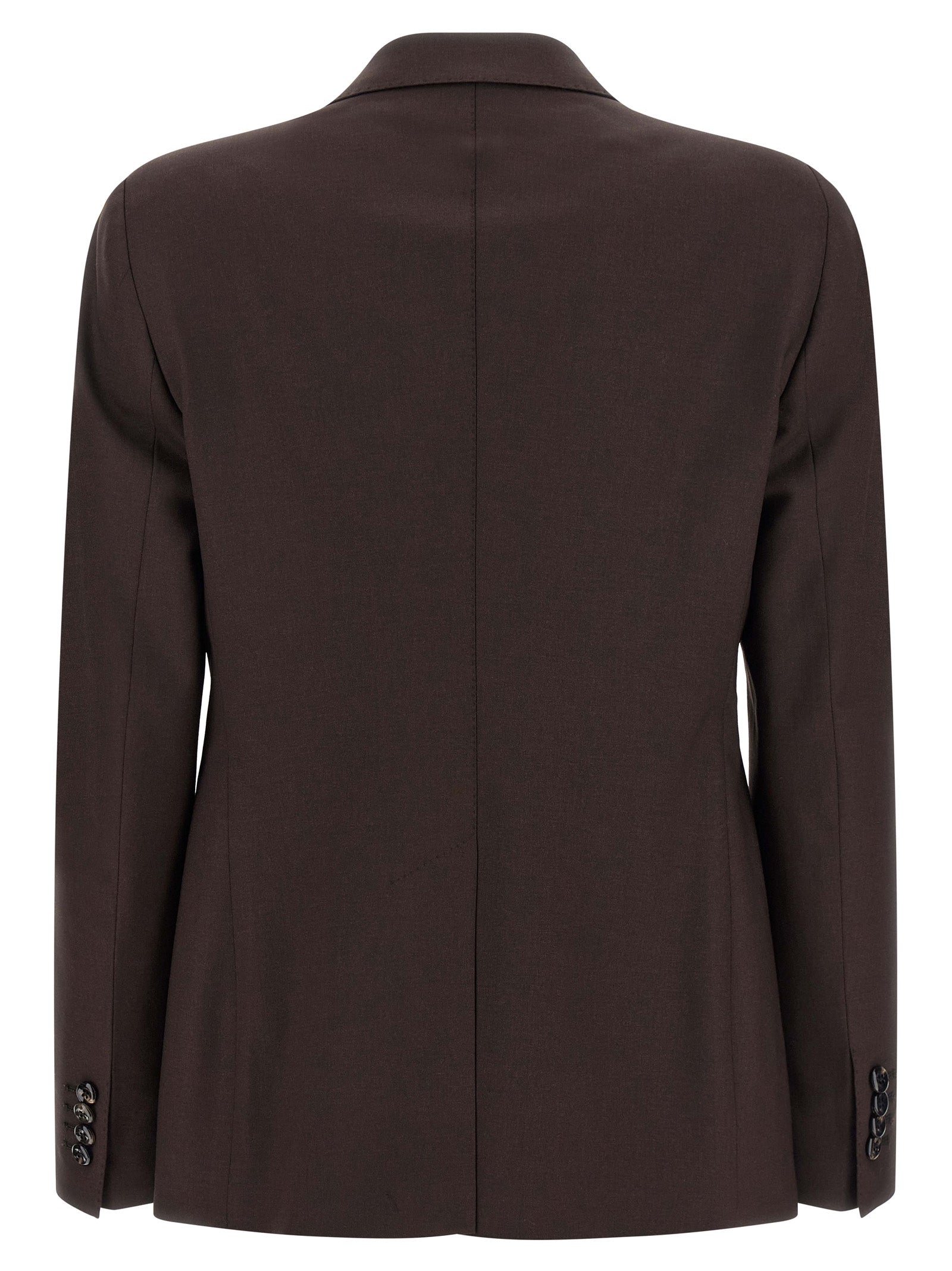 Tagliatore Brown Virgin Wool Blazer