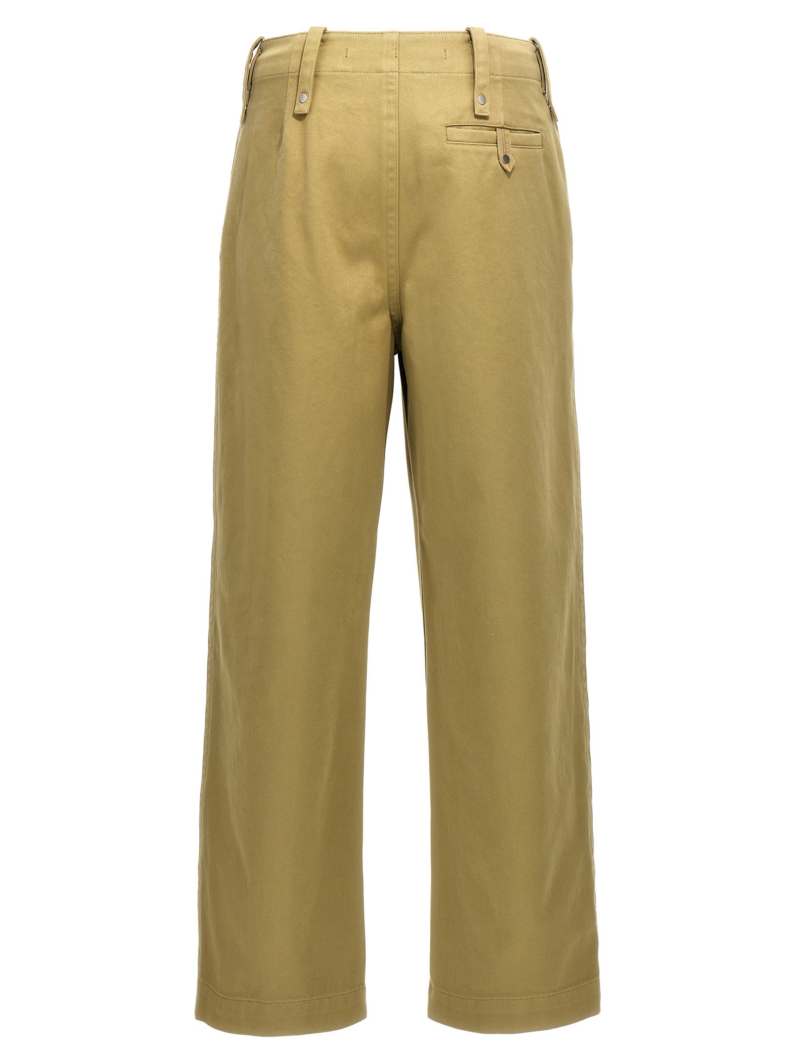 Burberry Beige Cotton Casual Pants
