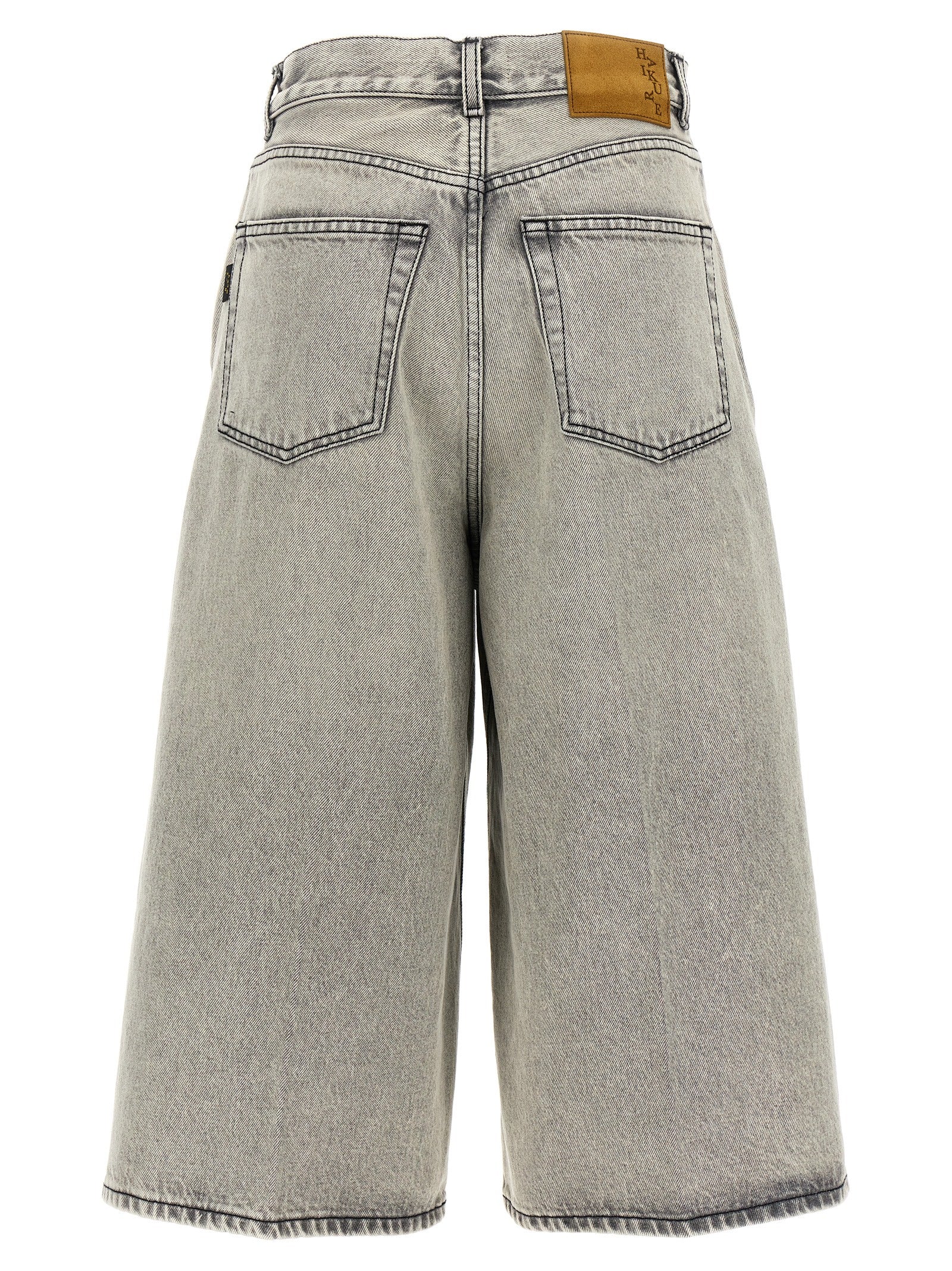 Haikure White Cotton Bermuda Shorts