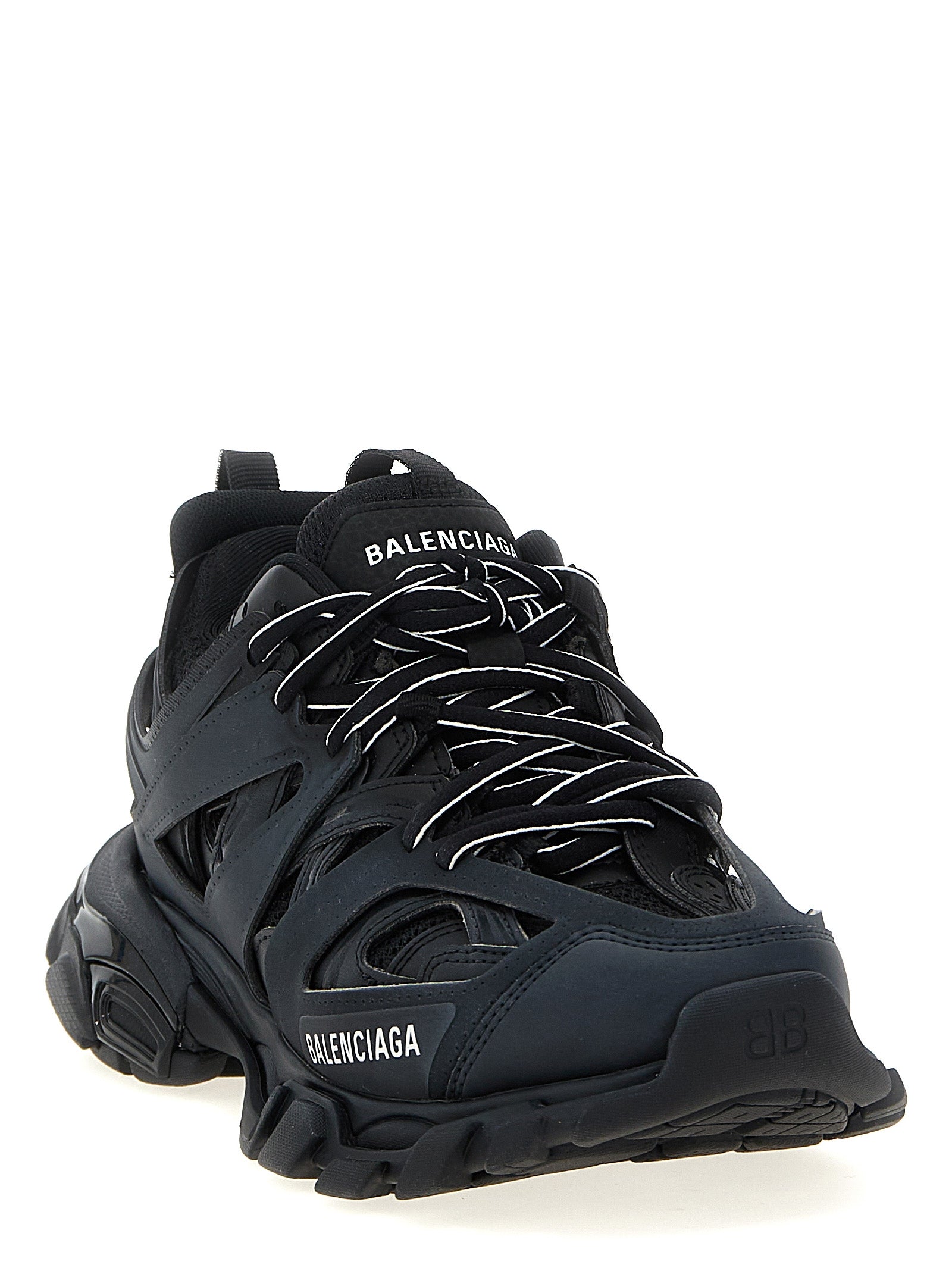 Balenciaga Black Polyethylene Athletic Sneakers