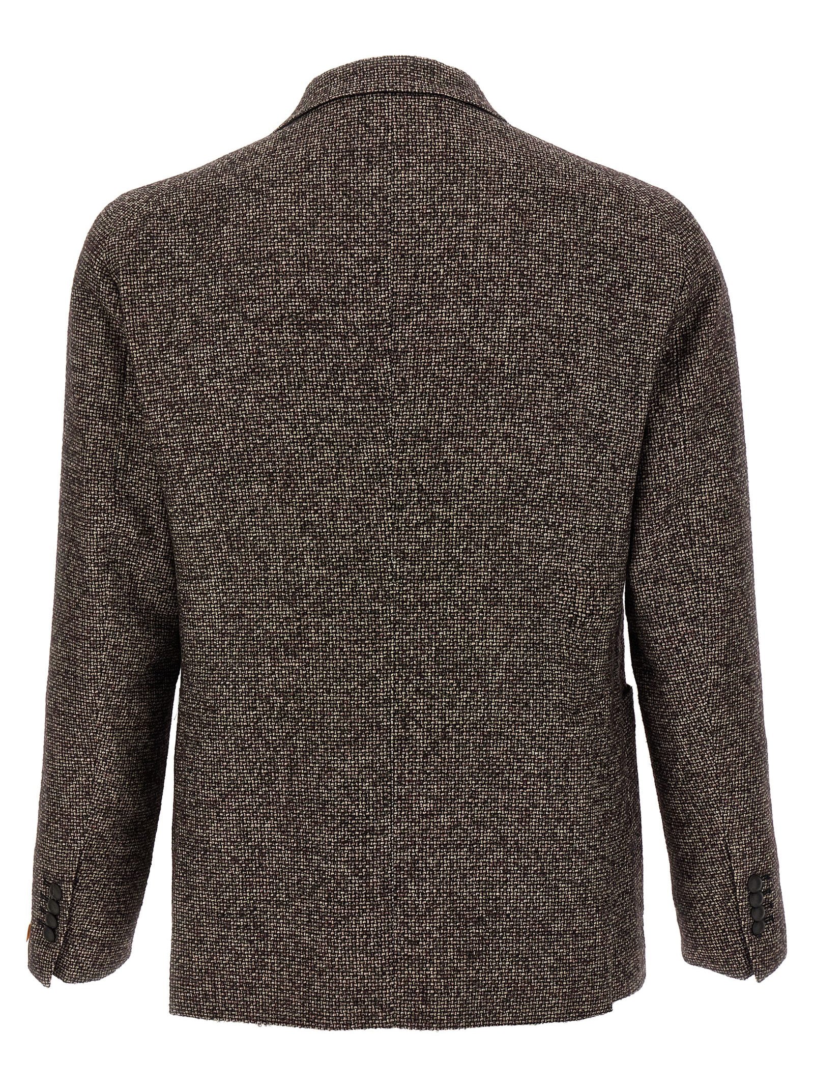 Tagliatore Brown Virgin Wool Blazer