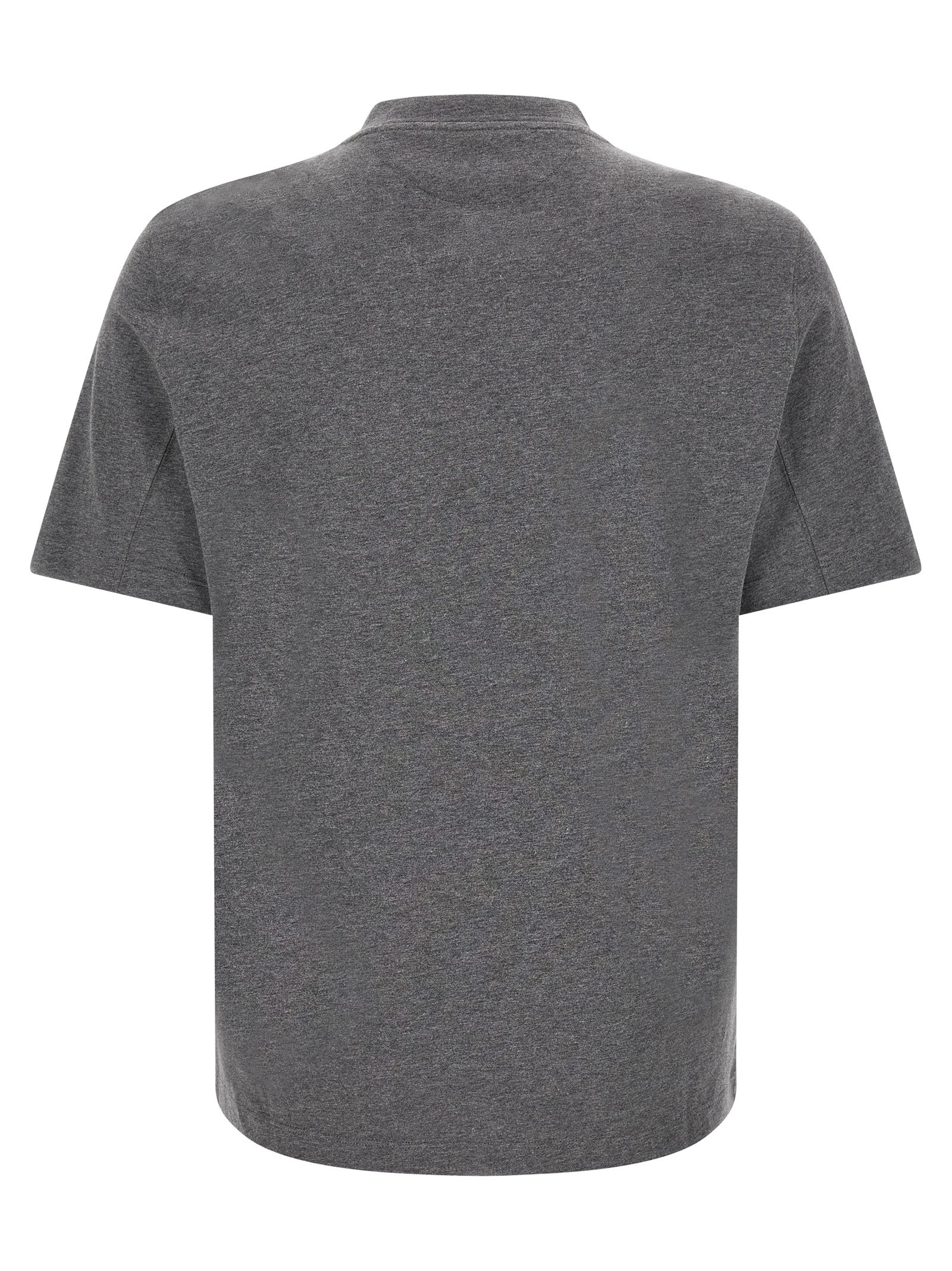 Brunello Cucinelli Gray Cotton T-Shirt