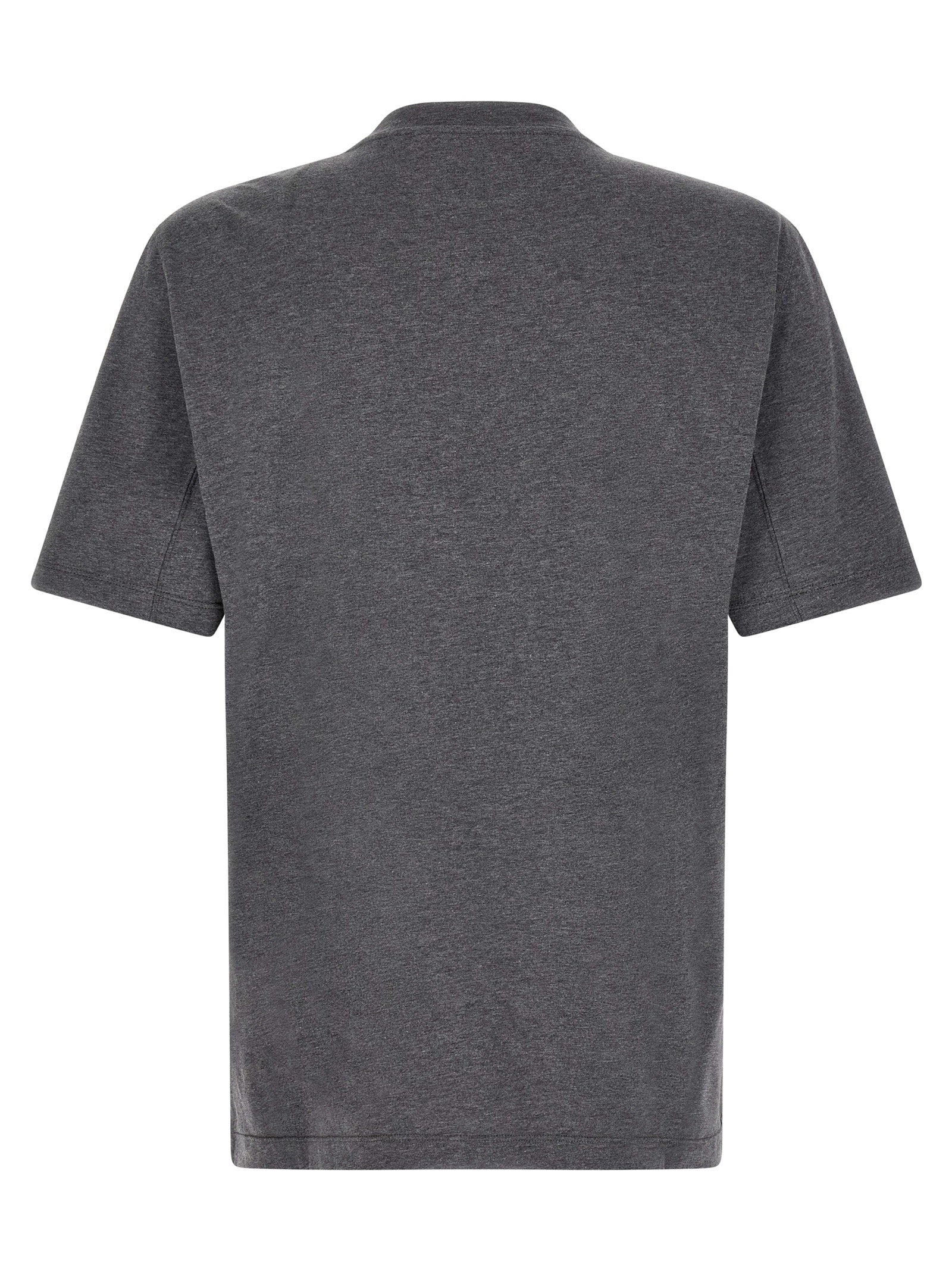 Brunello Cucinelli Gray Cotton T-Shirt