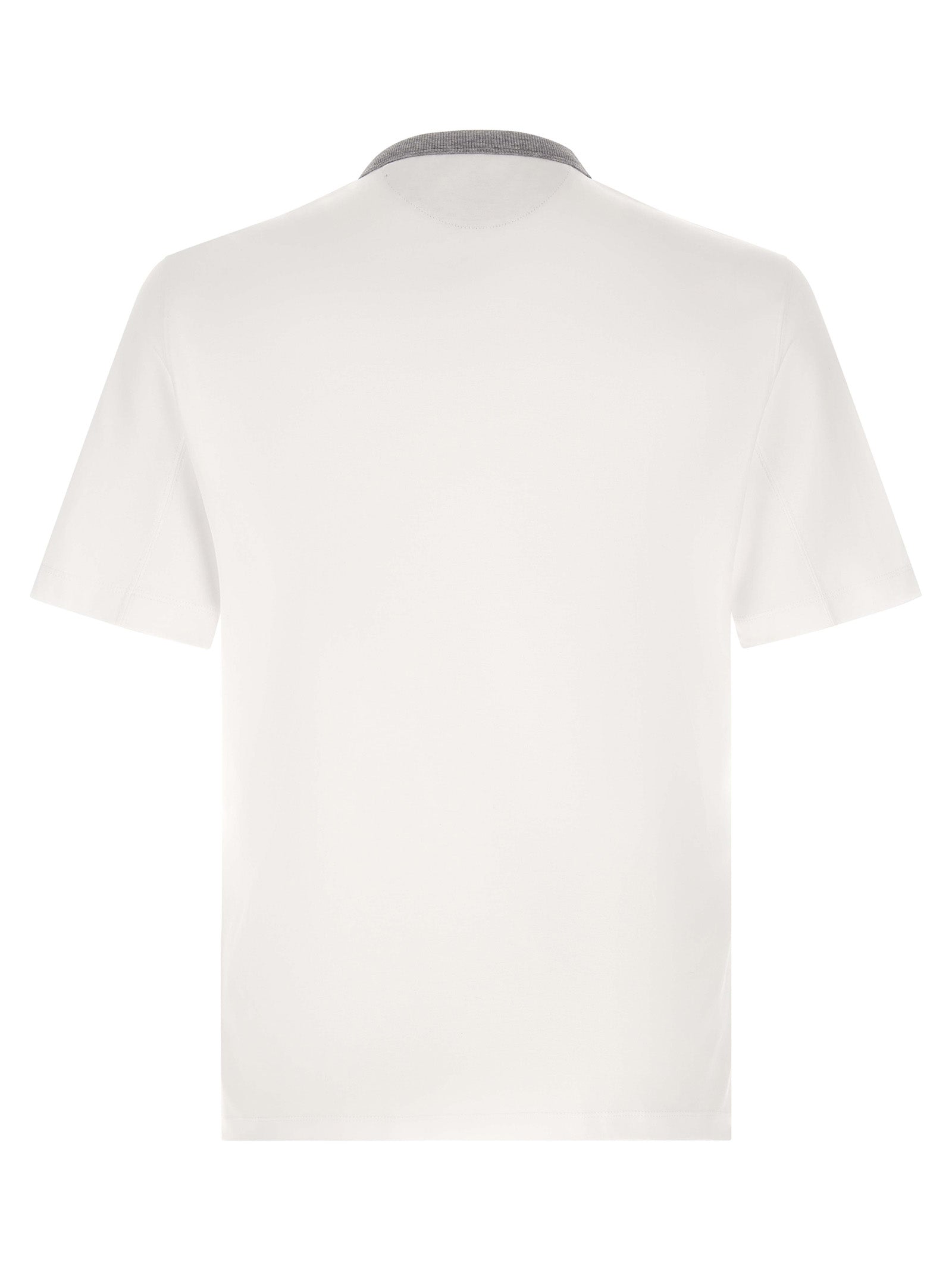 Brunello Cucinelli White Cotton T-Shirt
