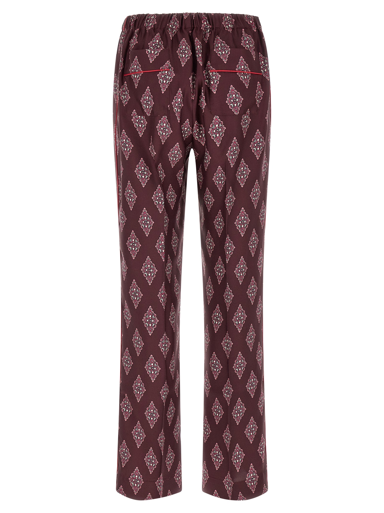 F.R.S. - FOR RESTLESS SLEEPERS Multicolor Silk Casual Pants