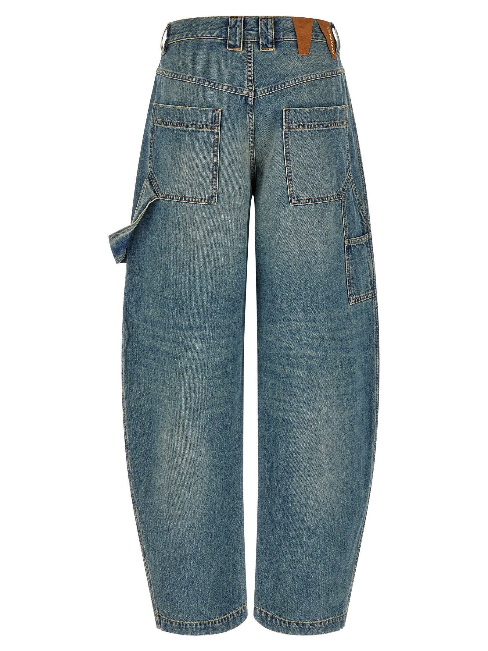 Darkpark Blue Cotton Relaxed Fit Jeans