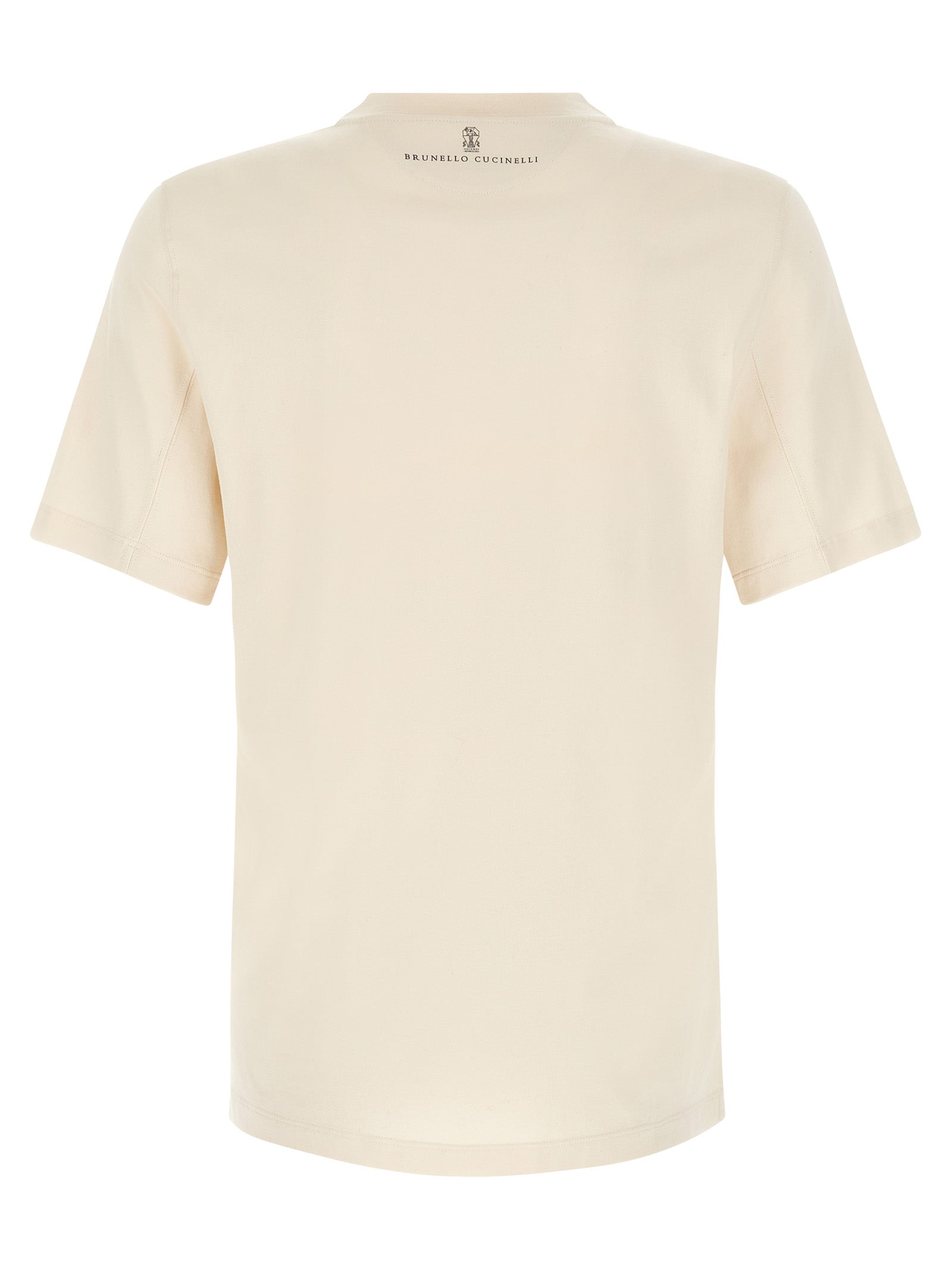 Brunello Cucinelli White Cotton T-Shirt
