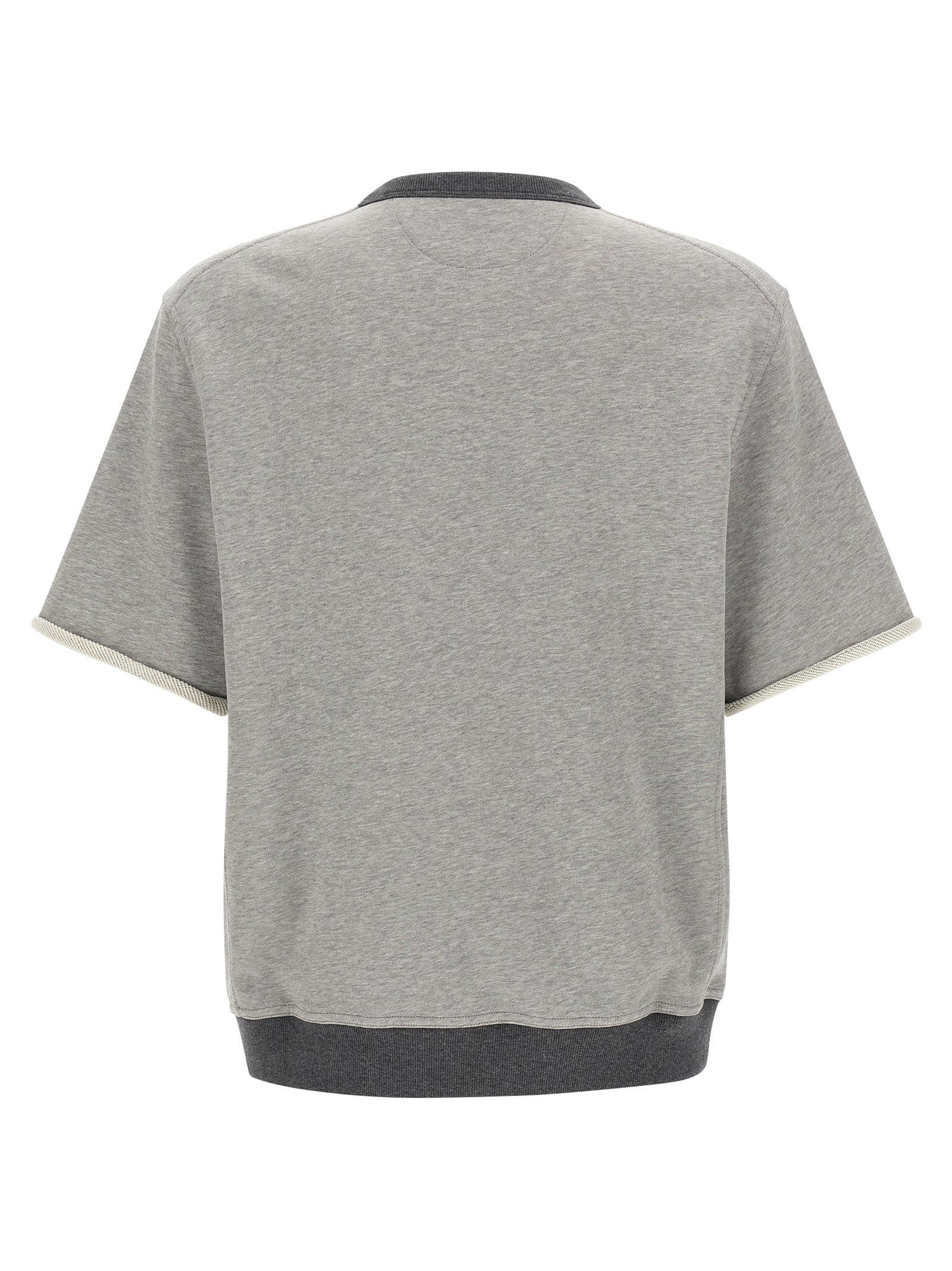 Brunello Cucinelli Gray Cotton Sweatshirt