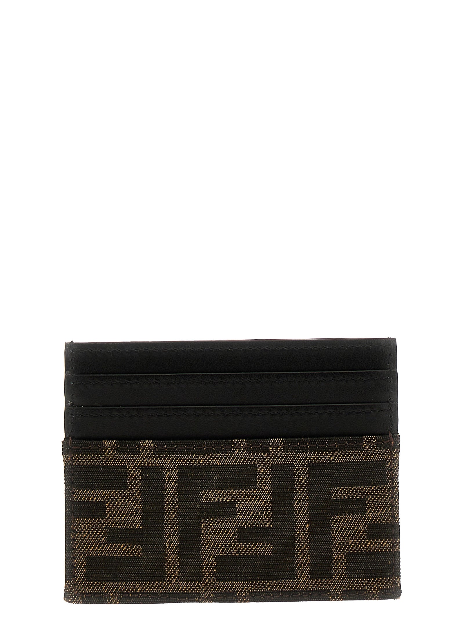 Fendi Brown Calfskin Cardholder