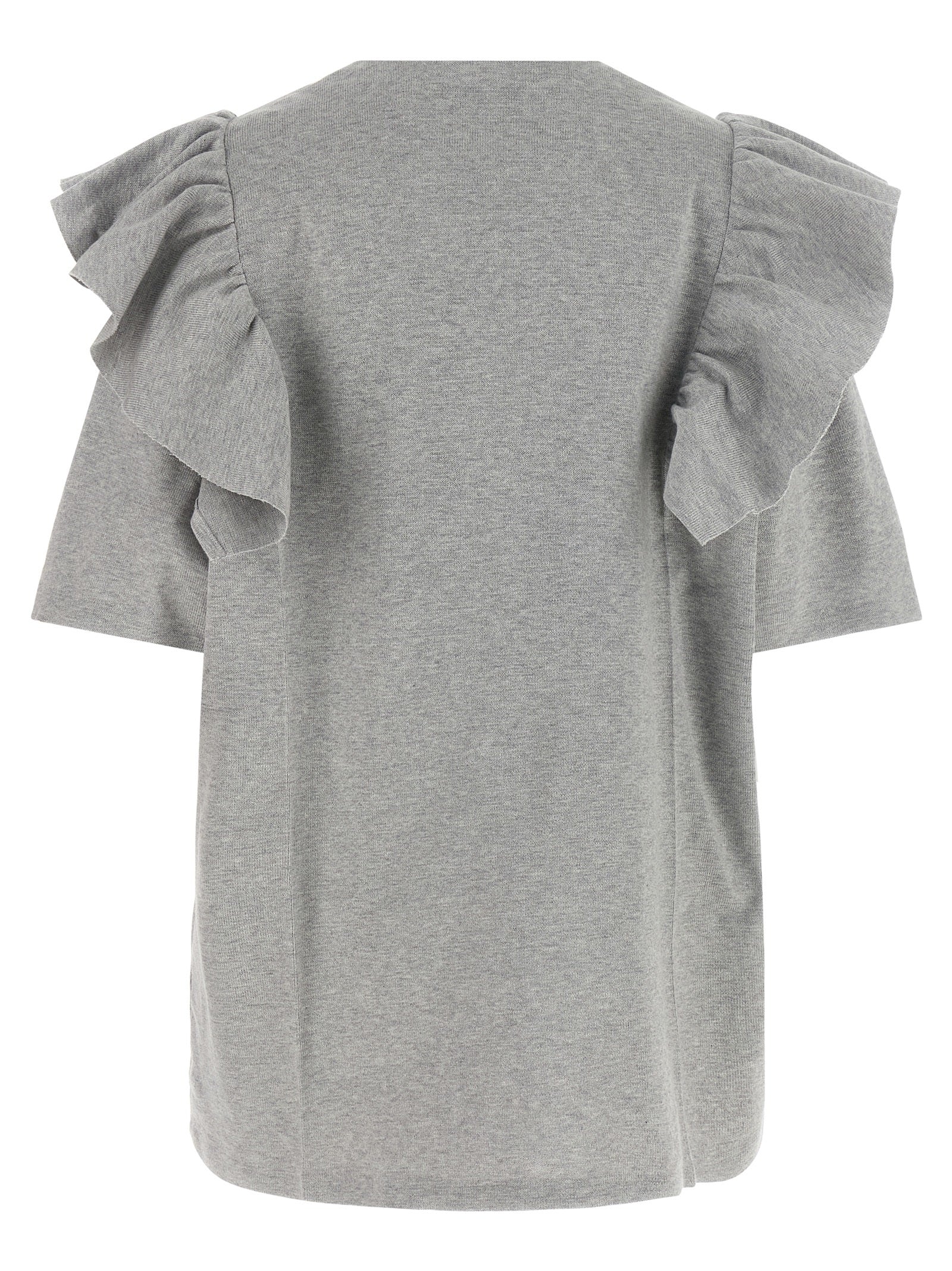 Miu Miu Gray Cotton Short Dress