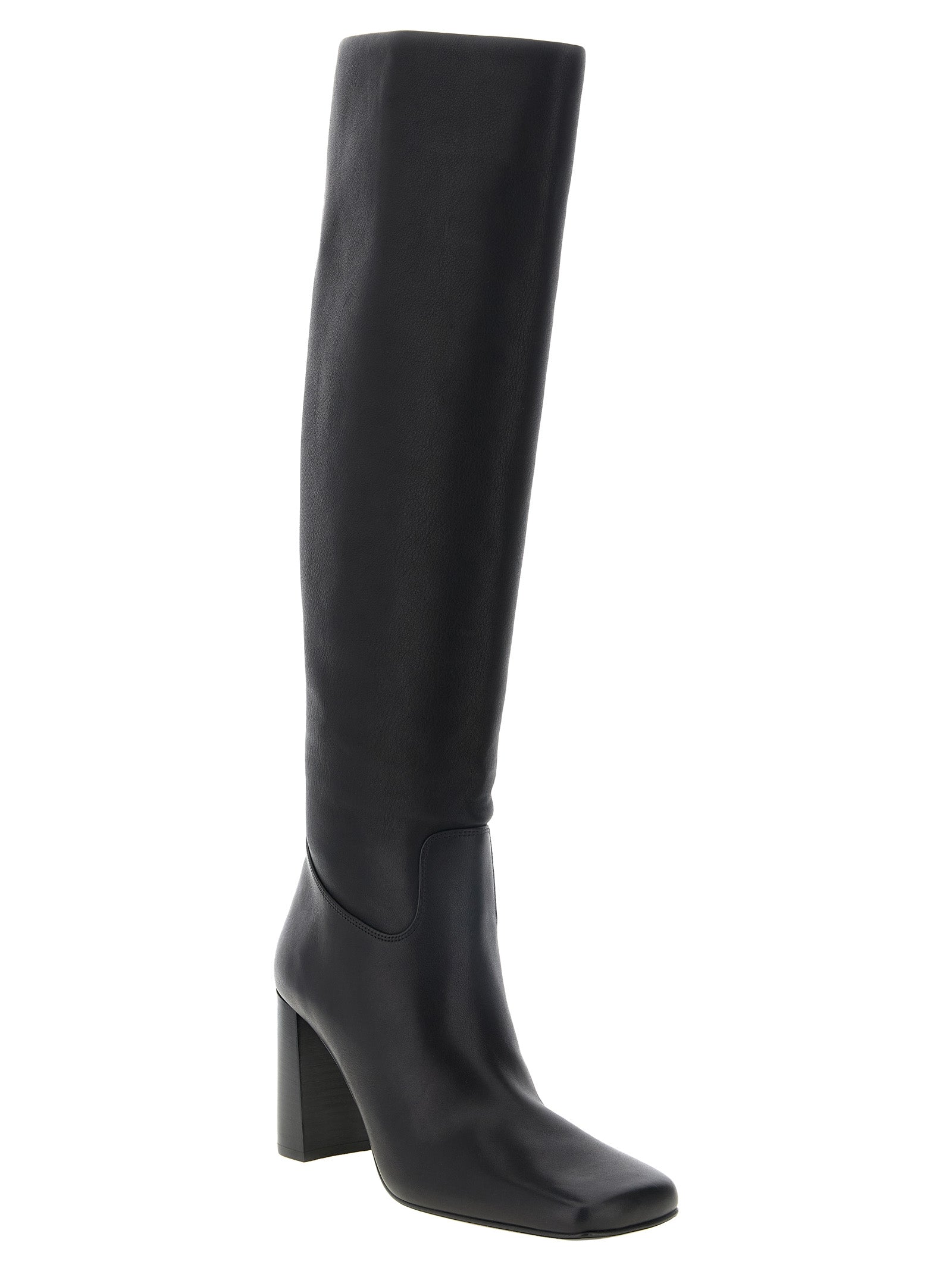 Khaite Black Calfskin Over The Knee