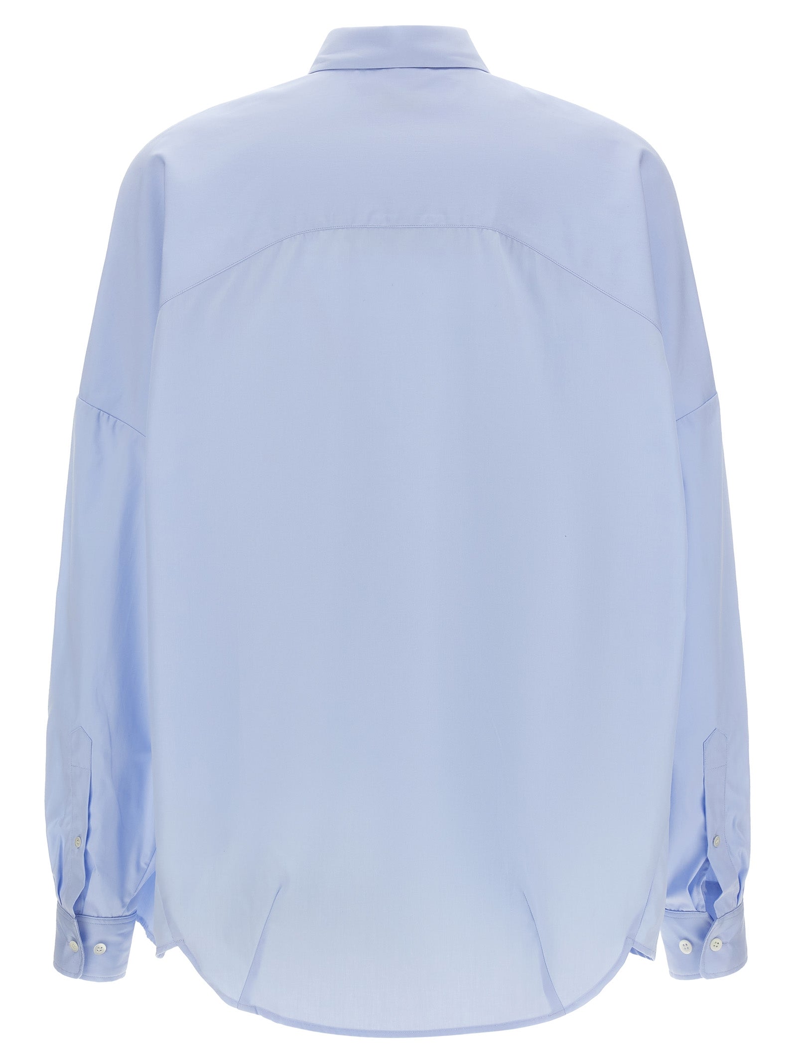 Dries Van Noten Blue Cotton Blouse