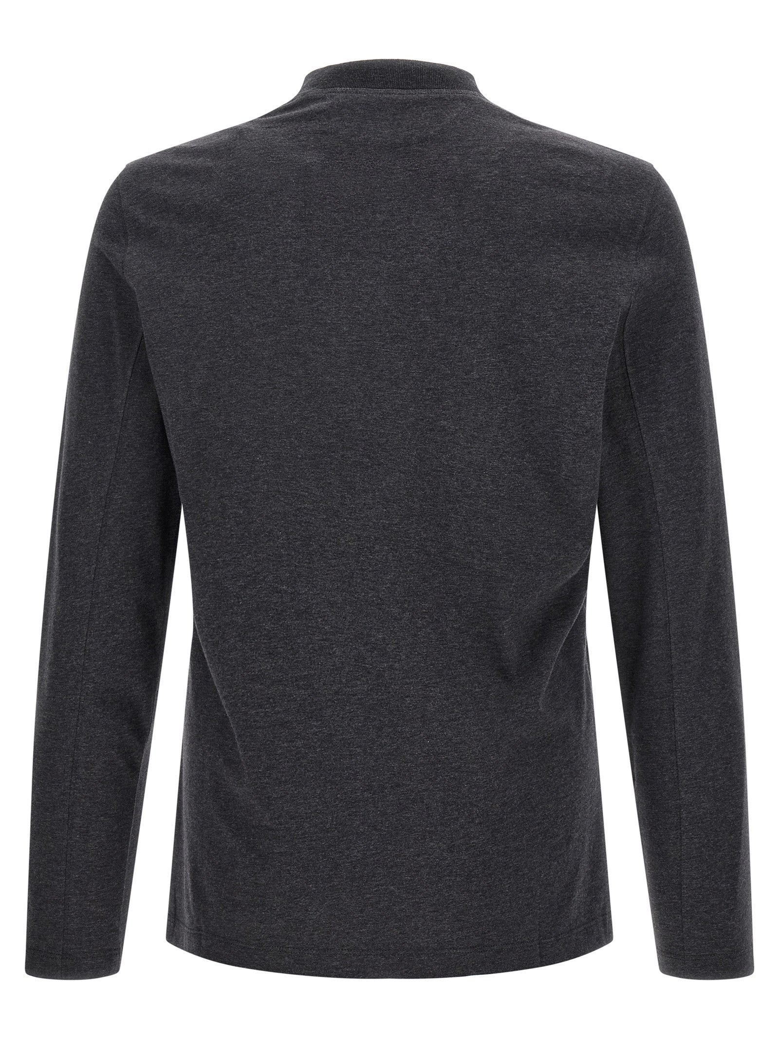 Brunello Cucinelli Gray Cotton T-Shirt
