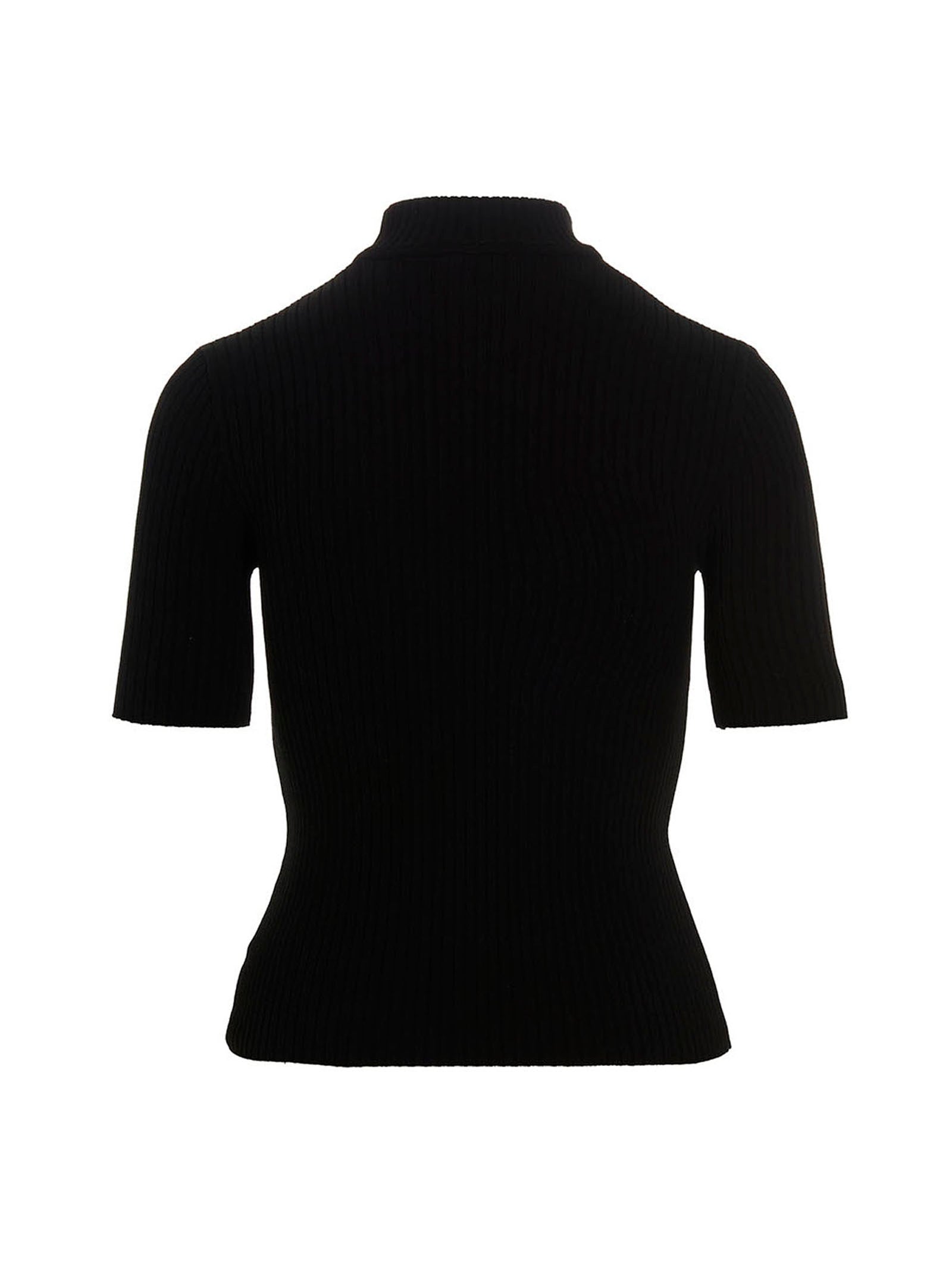 Courrèges Bicolor Viscose Cardigan