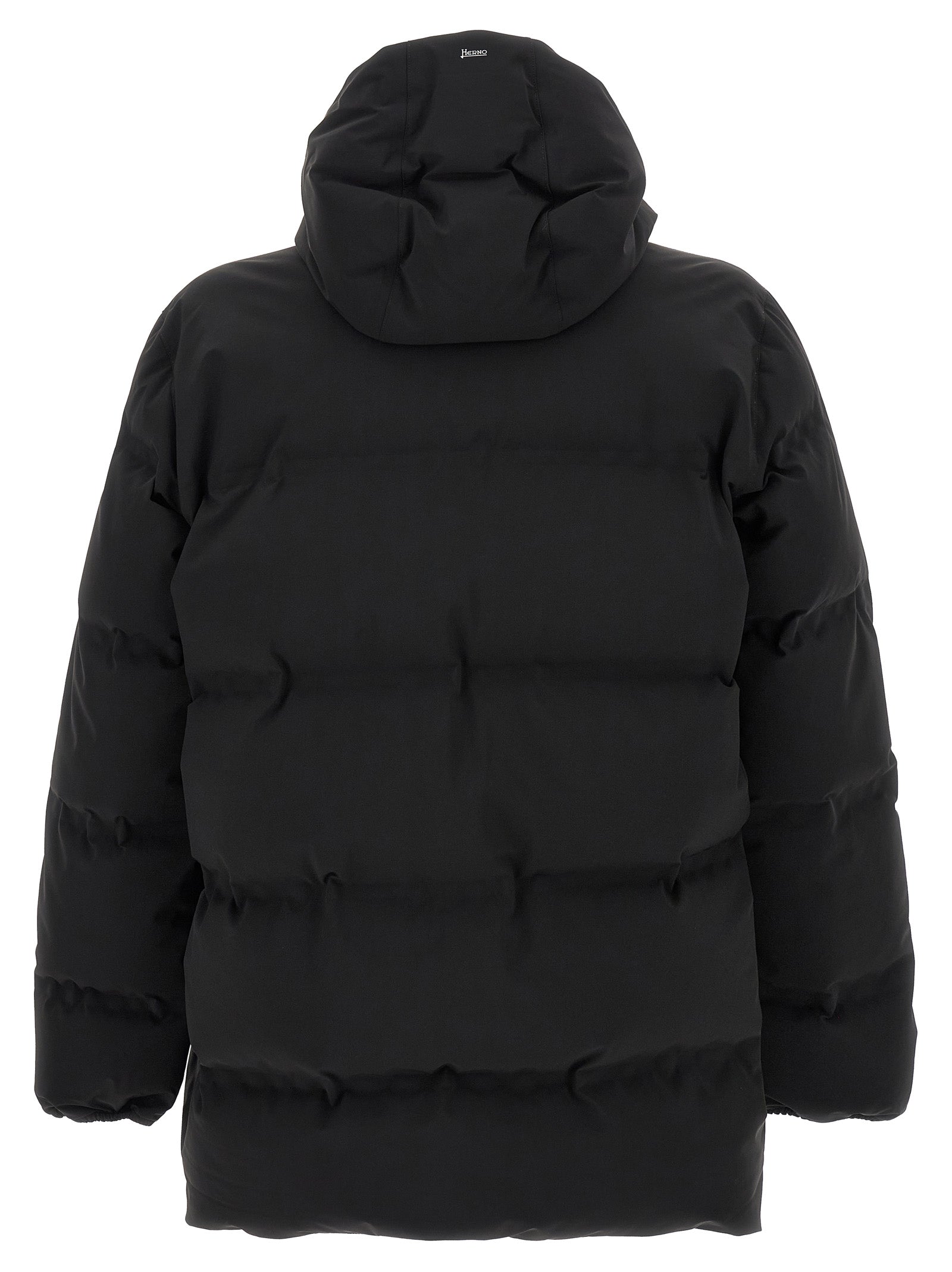 Herno Black Polyamide Full-Length Jacket