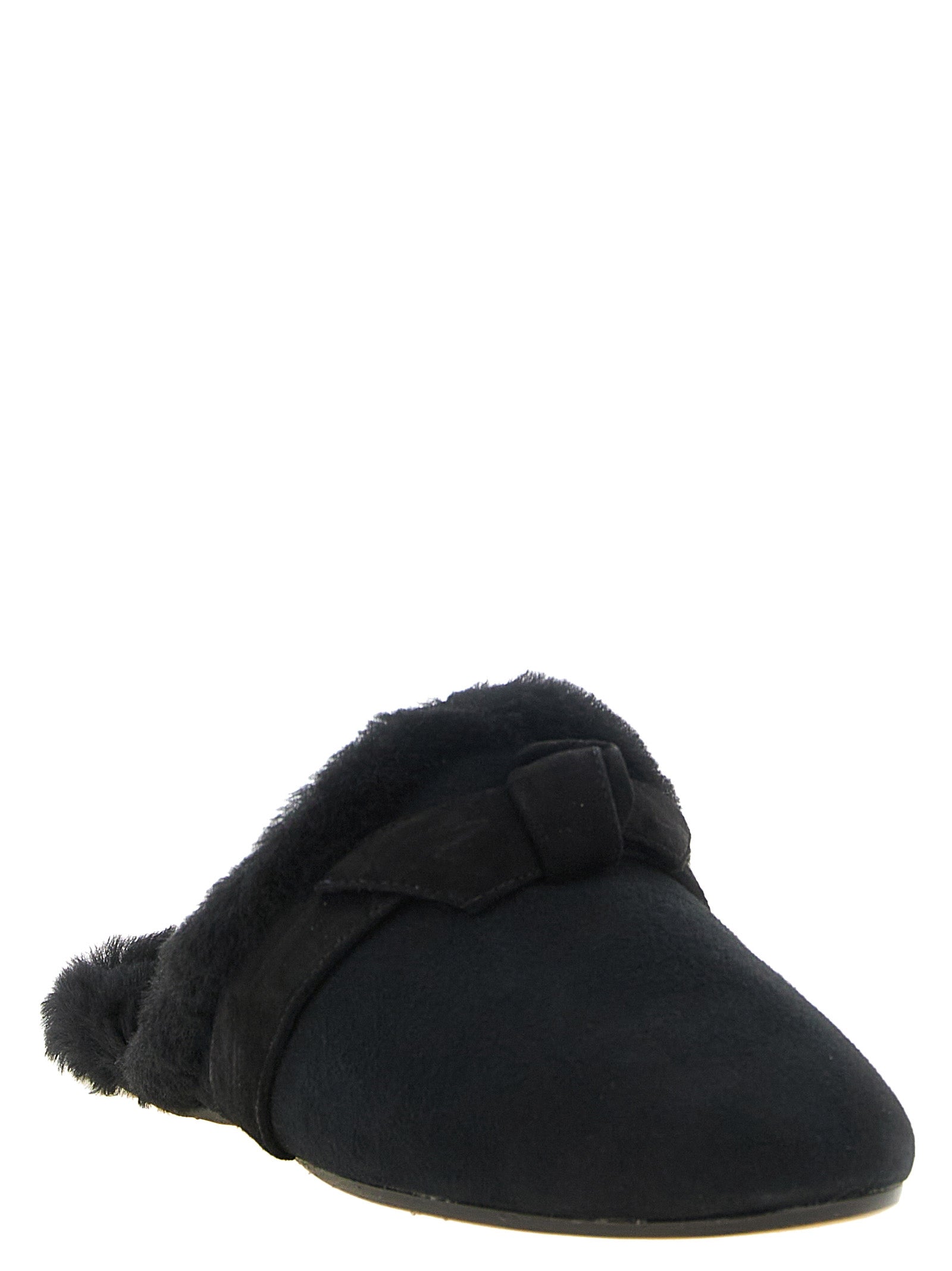 Alexandre Birman Black Calfskin Mules