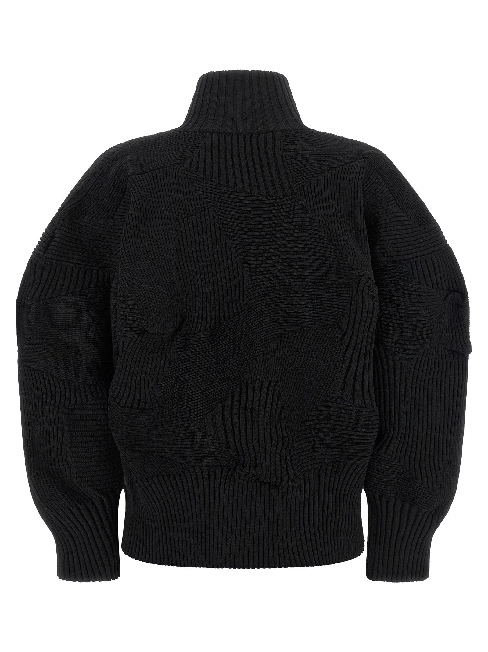 Issey Miyake Black Polyester Full-Length Jacket