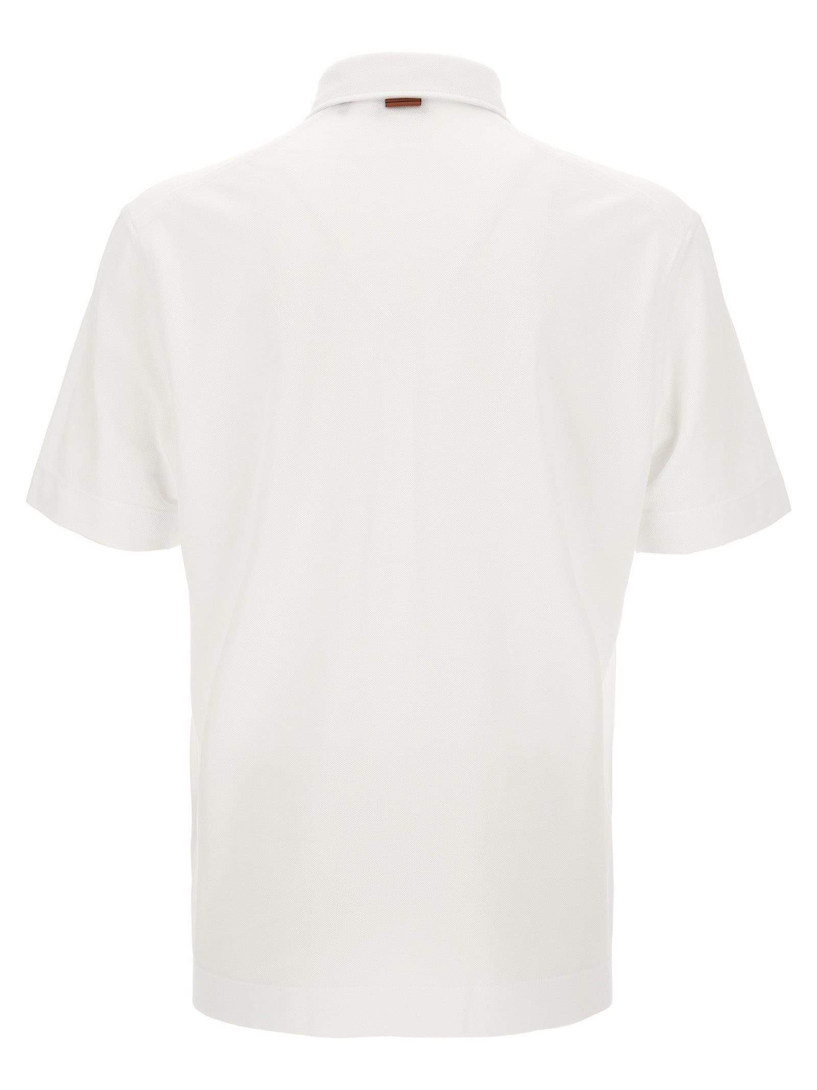 ZEGNA White Cotton Polo Shirt
