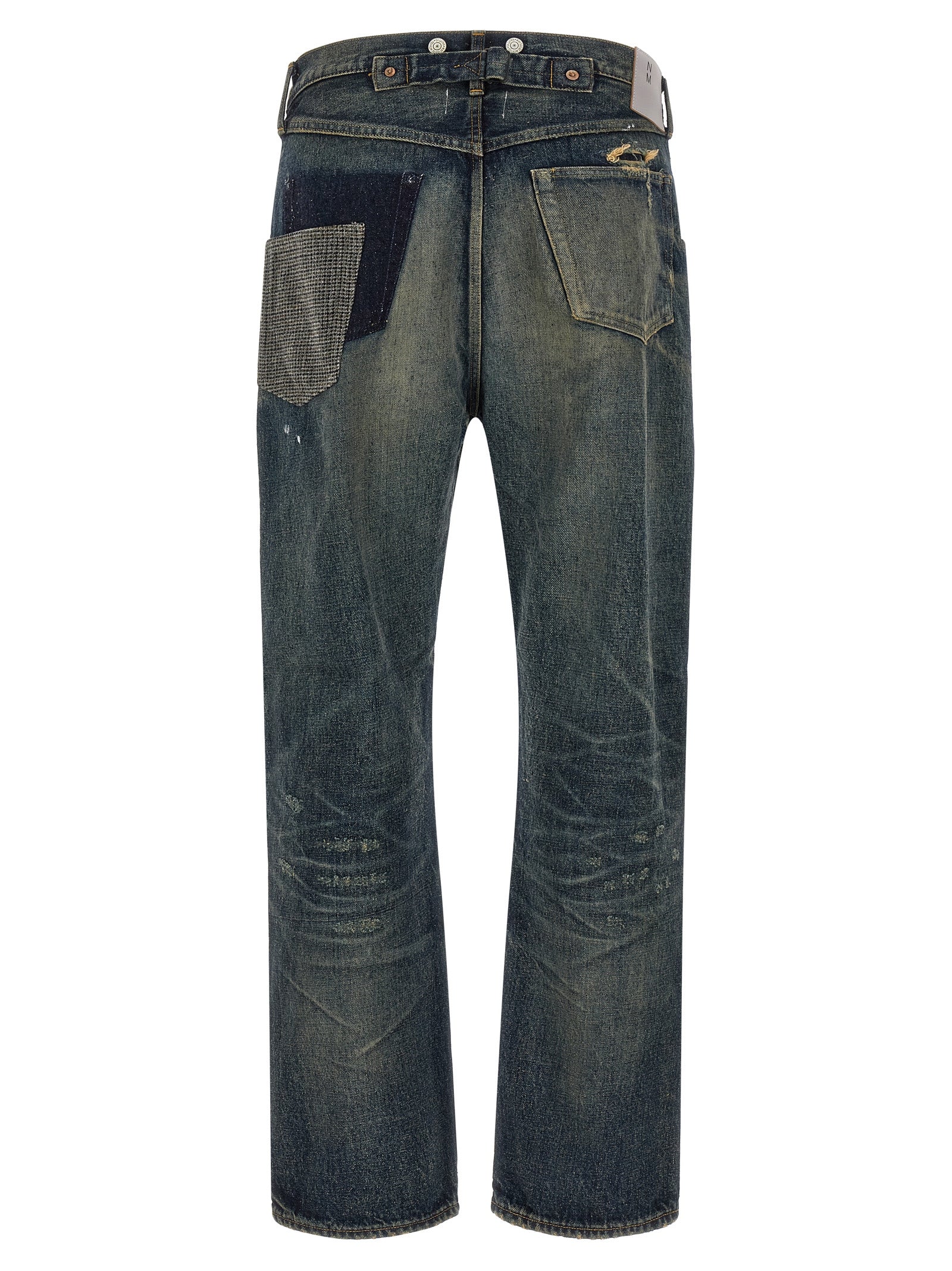 Junya Watanabe Blue Cotton Straight-Leg Jeans