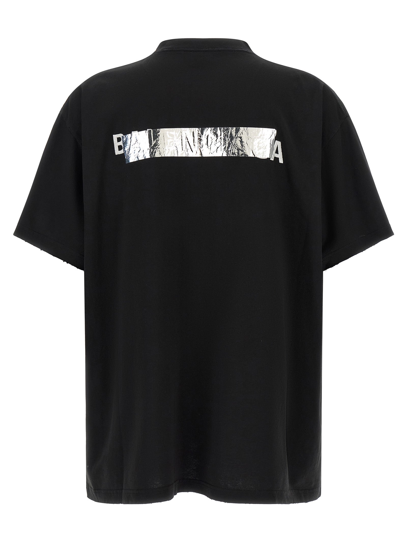 Balenciaga Black Cotton T-Shirt