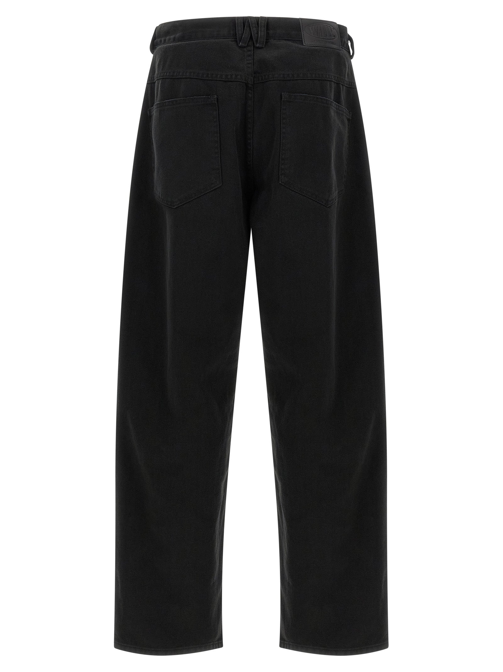 WILLY CHAVARRIA Black Cotton Relaxed Fit Jeans