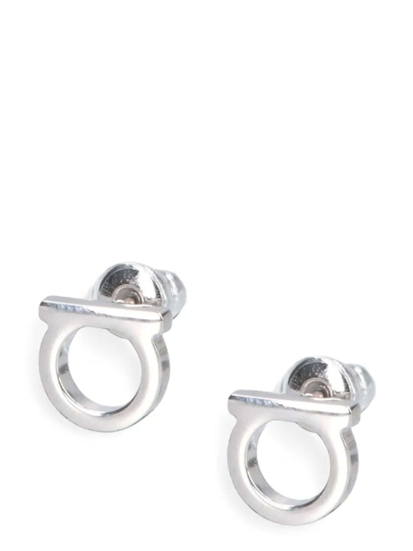Ferragamo Silver Brass Earrings