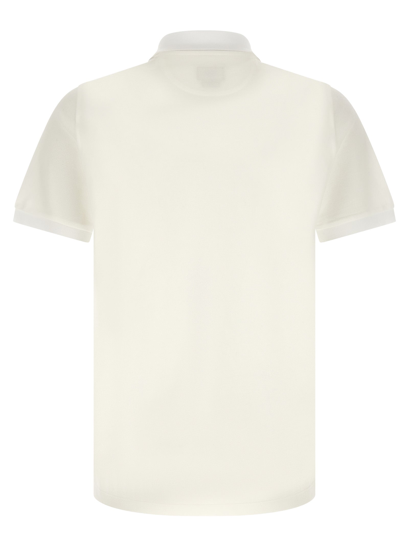 Fendi White Cotton Polo Shirt