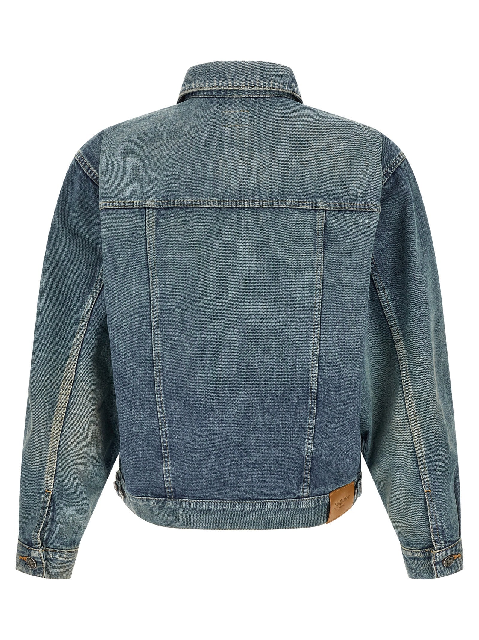 Saint Laurent Blue Cotton Denim Jacket