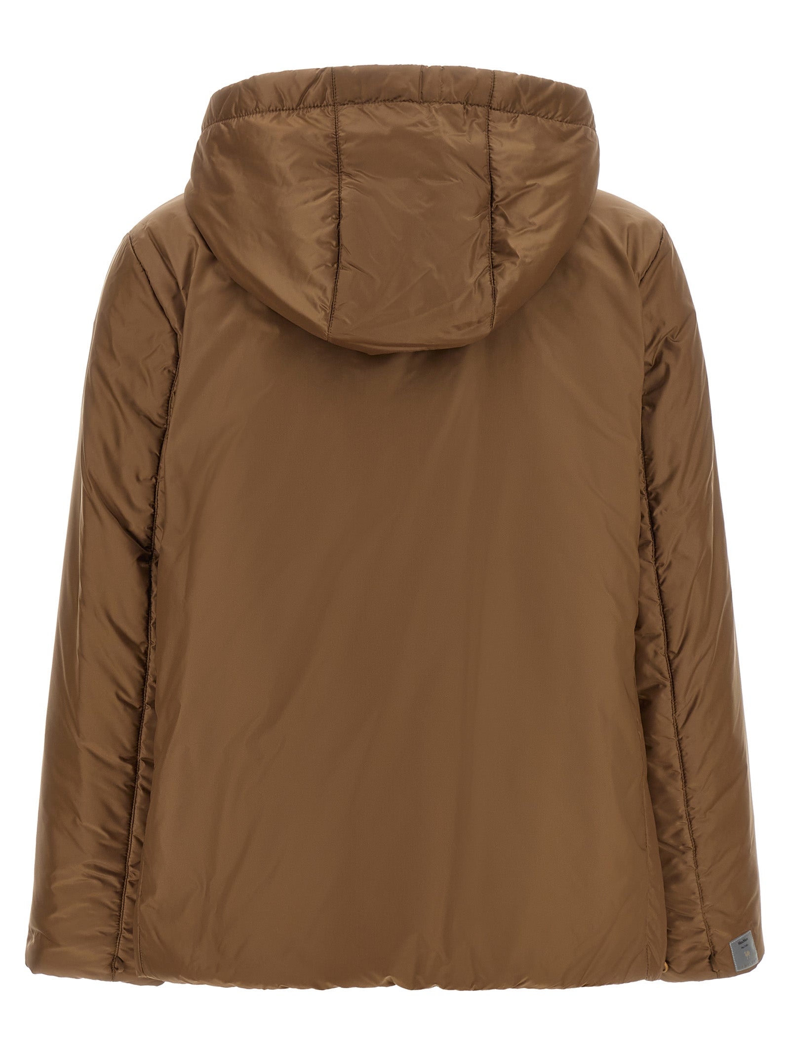 Max Mara Brown Polyester Full-Length Jacket