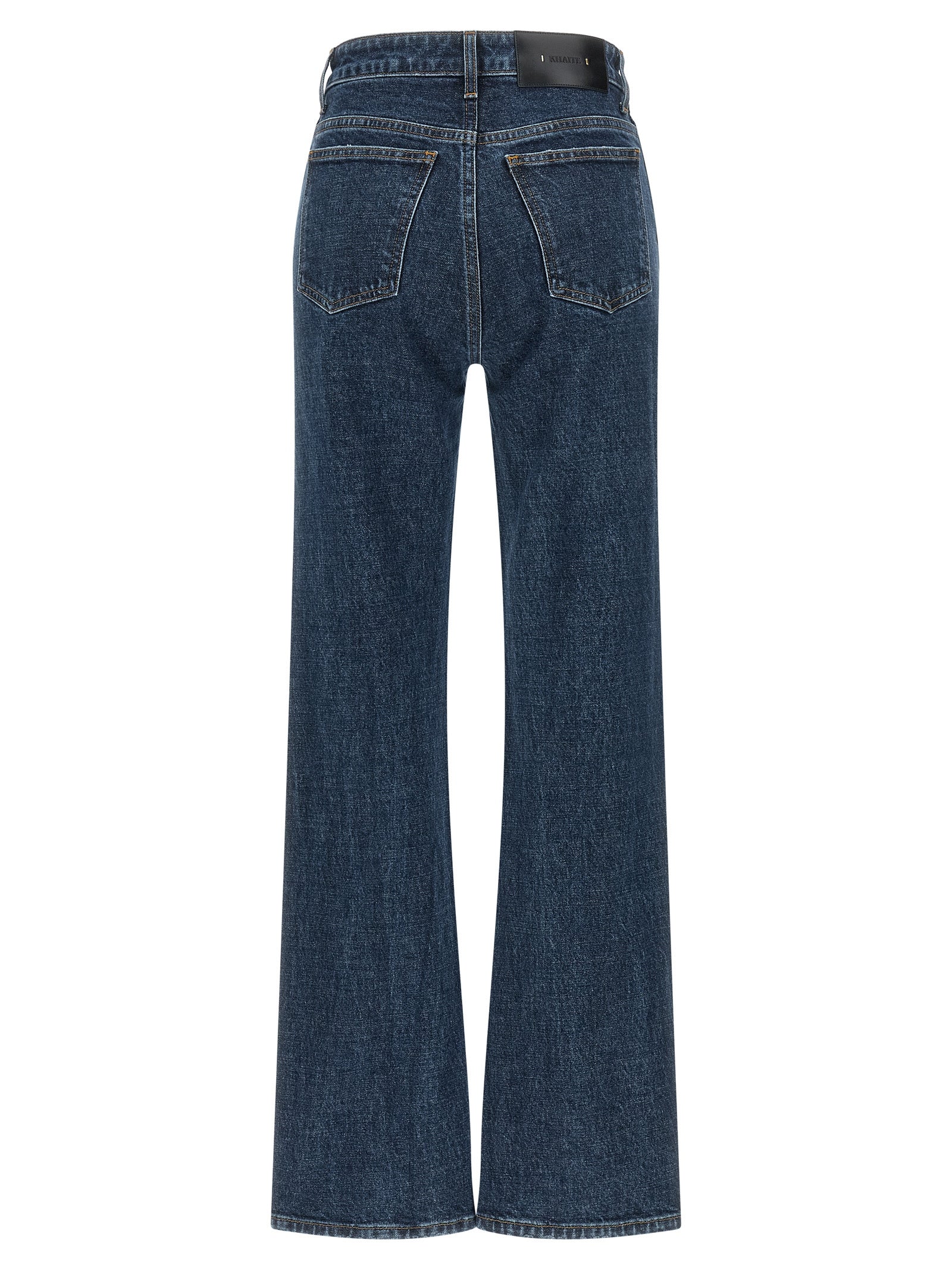 Khaite Blue Cotton Straight-Leg Jeans