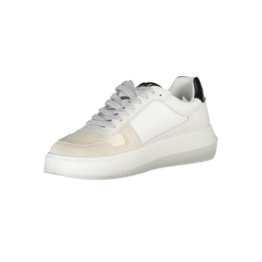 Calvin Klein Bianco Leather Women Sneaker