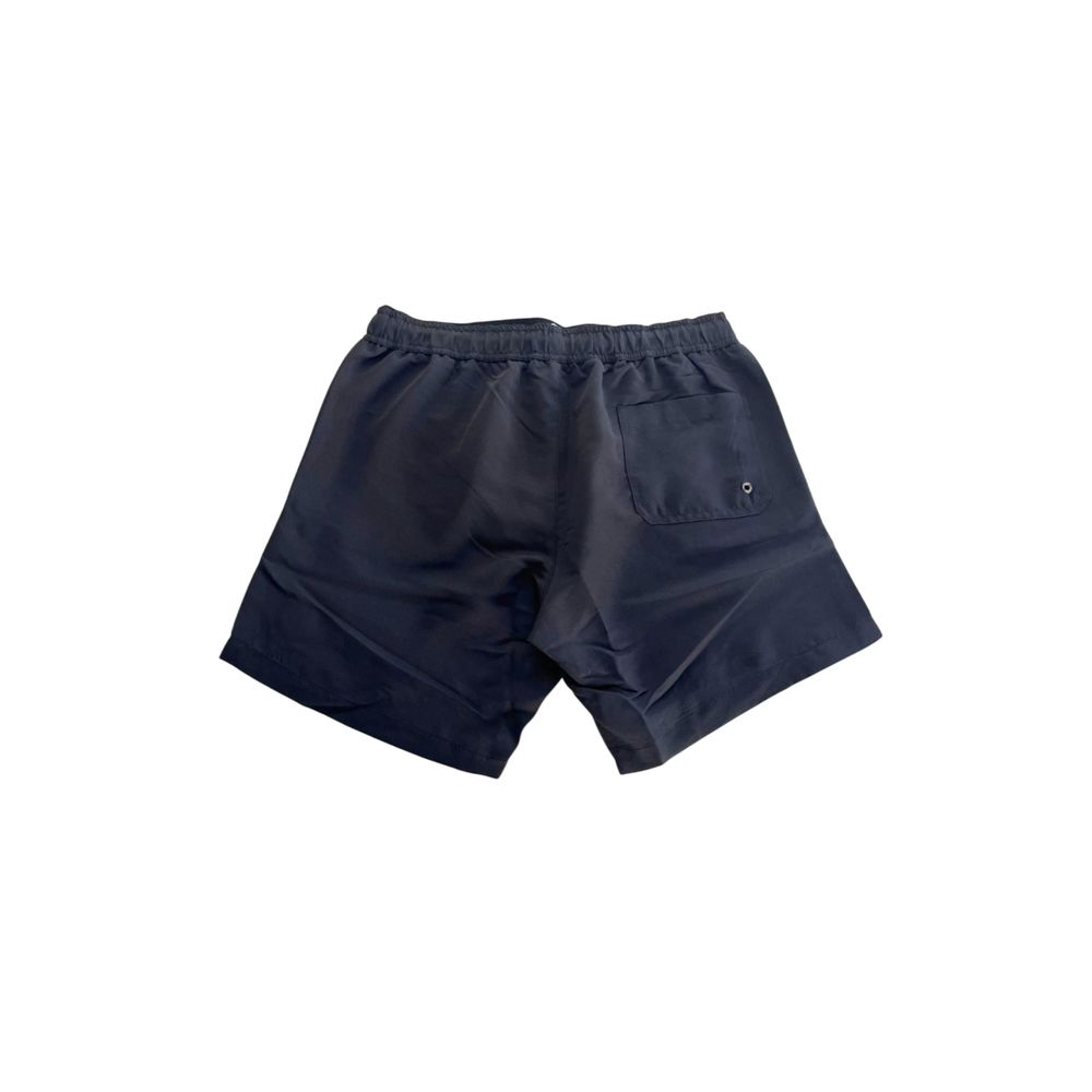Trussardi Beachwear Black Polyester Men Swim Shorts