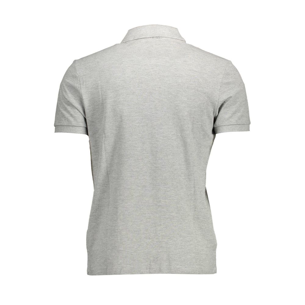 North Sails Gray Cotton Men Polo