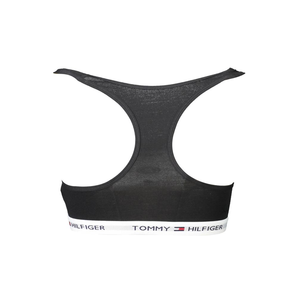 Tommy Hilfiger Black Cotton Women's Sports Bra
