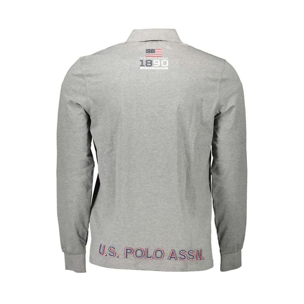 U.S. POLO ASSN. Grigio Cotton Men Polo Shirt
