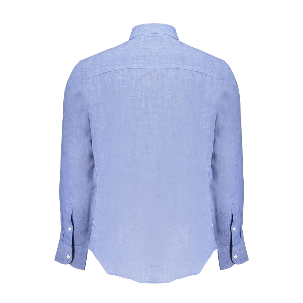 North Sails Blu Linen Men Shirt