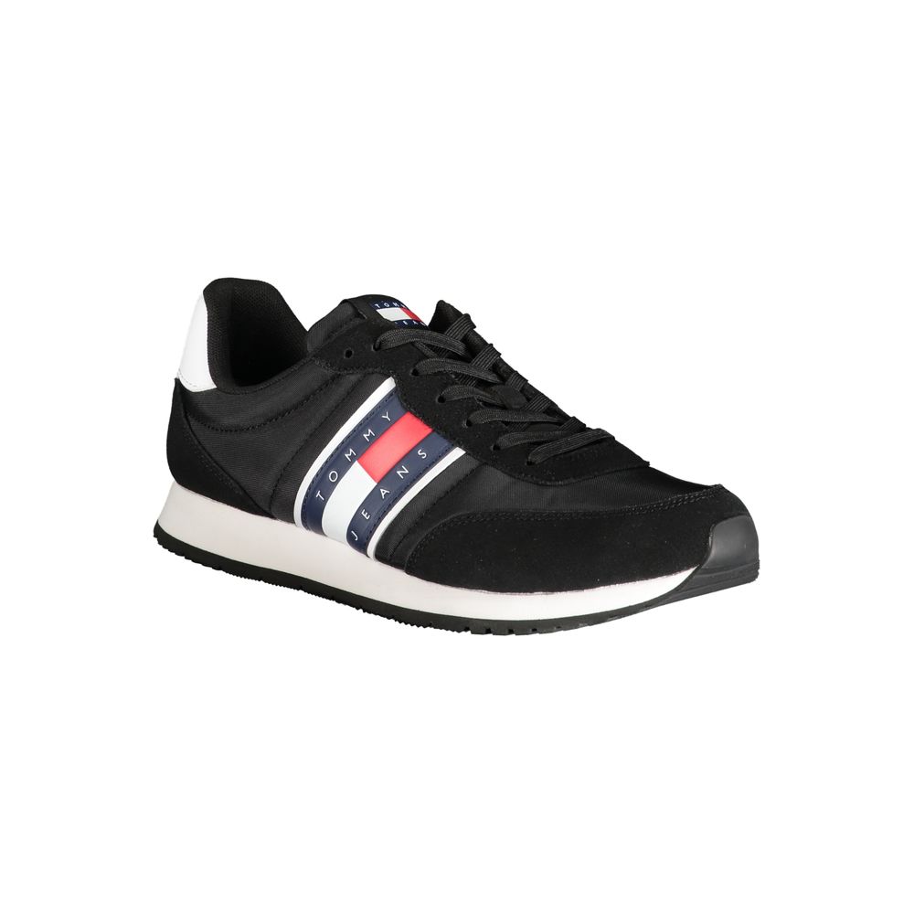 Tommy Hilfiger Nero Polyester Men Sneaker