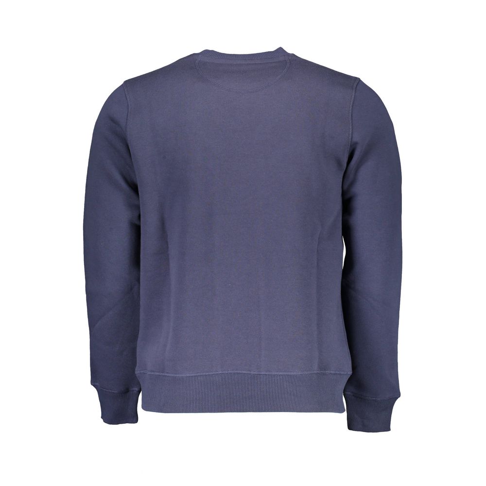 North Sails Blue Cotton Men Sweatshirt