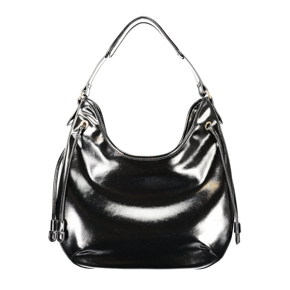 Twinset Black Polyurethane Women Hobo Bag