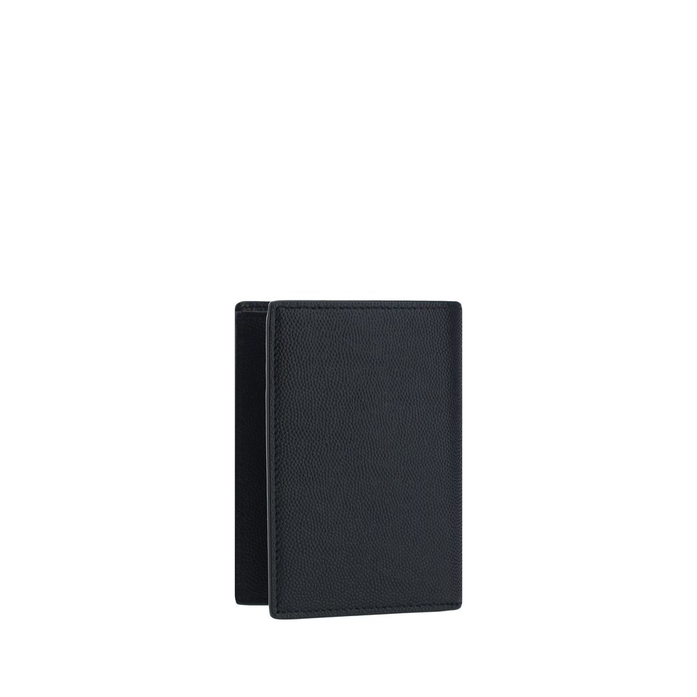 Saint Laurent Black Calf Leather Bos Taurus Wallet