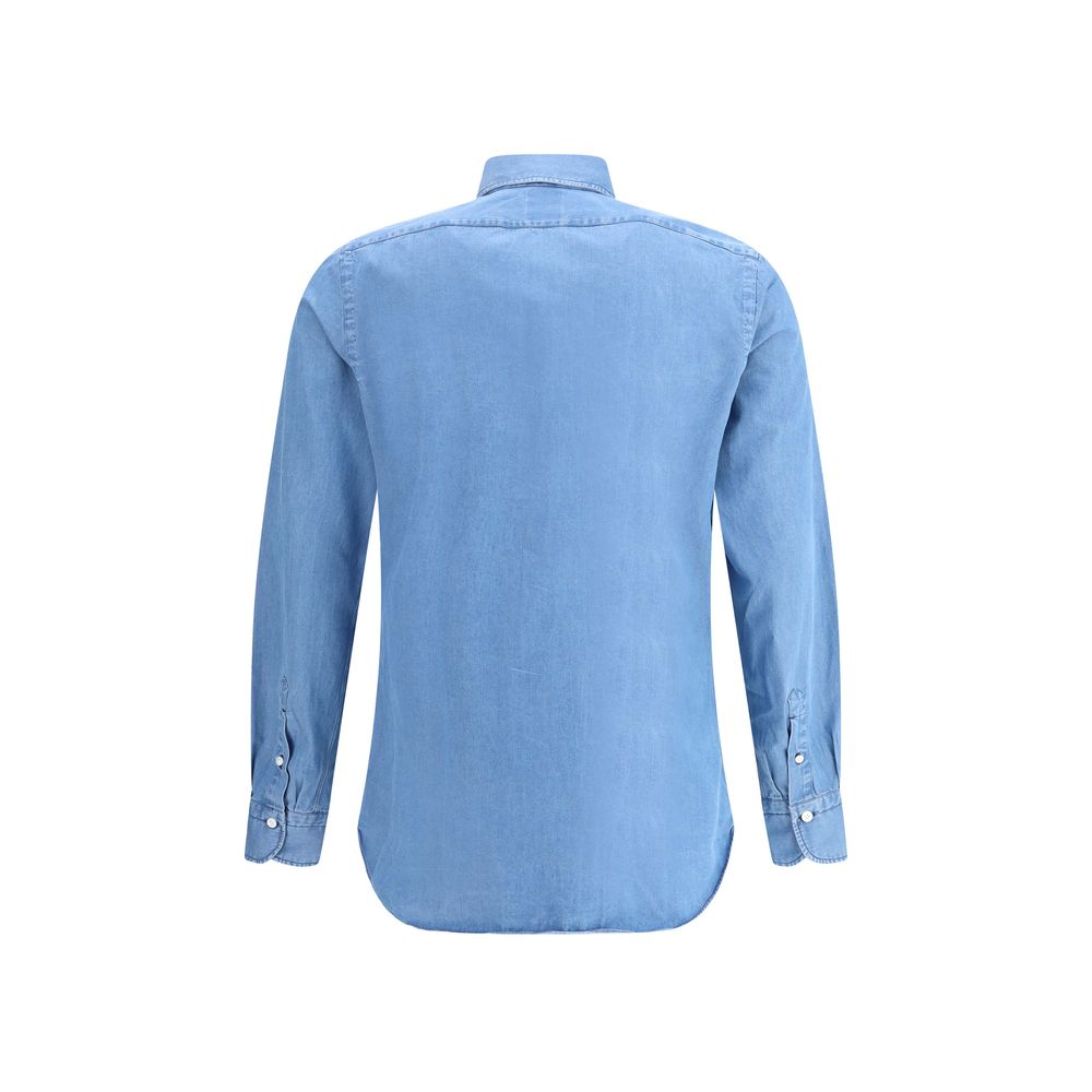 Finamore Blue Denim Shirt