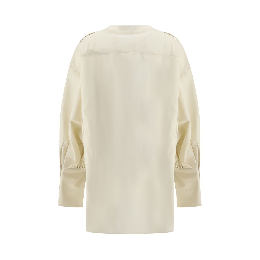 The Latest Beige Cotton Blouse